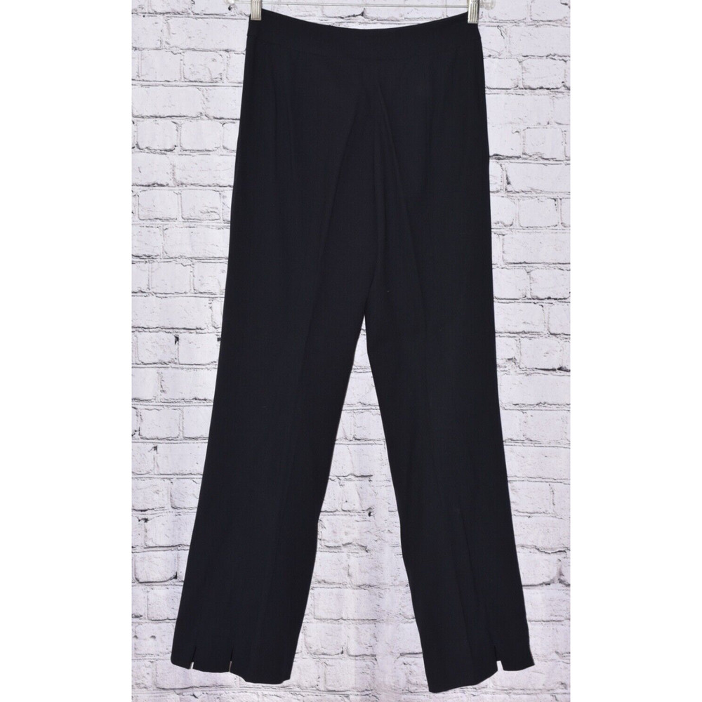 ESCADA Black Label Evening Stretch Black Wool Dress Pants - Picture 4 of 8
